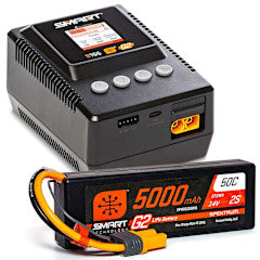 SPMXPSS200 Smart Powerstage 2S Surface Bundle: G2 5000mAh 2S LiPo IC5 & S155 Charger