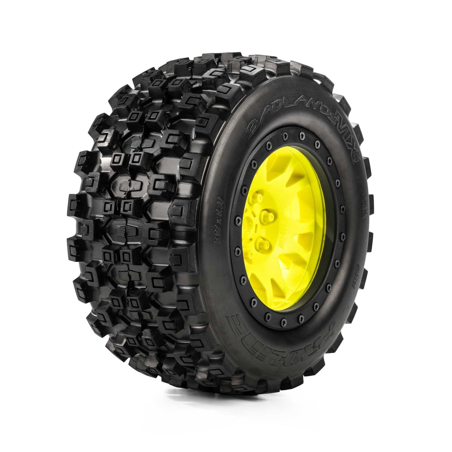 PRO1013116 Pro-Line Racing 1/5 Limited Edition Badlands MX43 Pro-Loc Front/Rear Tires Mounted 24mm Yellow/Black Impulse (2): X-MAXX