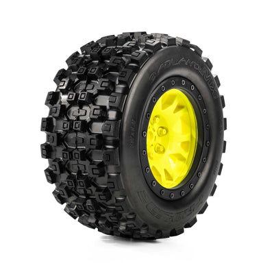 PRO1013116 Pro-Line Racing 1/5 Limited Edition Badlands MX43 Pro-Loc Front/Rear Tires Mounted 24mm Yellow/Black Impulse (2): X-MAXX