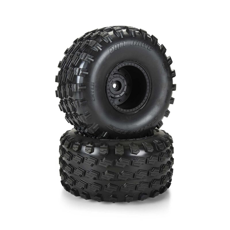 PRO1033910 1/10 Dirt Hawg 2.0 F/R 2.6" MT Tires Mounted ARRMA Stock Wheel Black (2): ARRMA QUAKE & GORGON