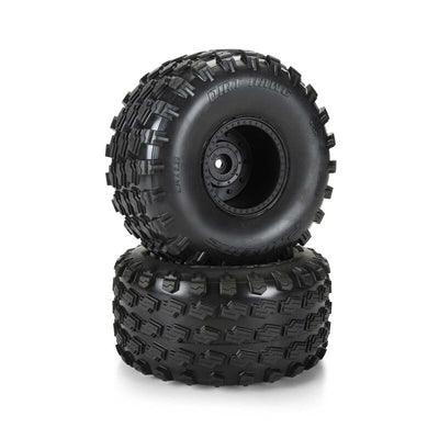PRO1033910 1/10 Dirt Hawg 2.0 F/R 2.6" MT Tires Mounted ARRMA Stock Wheel Black (2): ARRMA QUAKE & GORGON