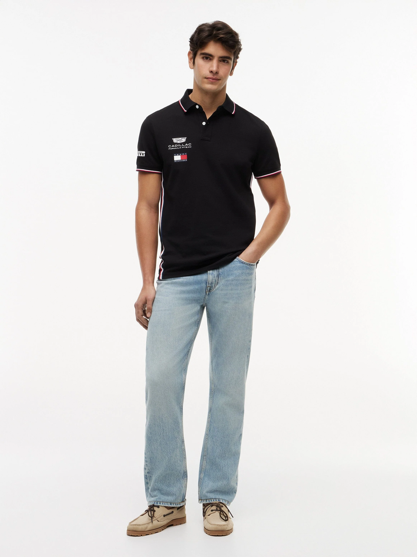 MN00072 Cadillac F1 Racing 2026 Team Polo Shirt - Black