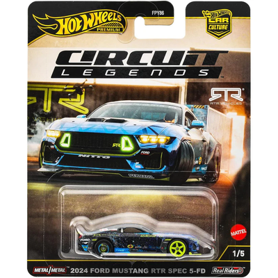 HWJBK48 Hot Wheels Premium Car Culture Circuit Legends 2024 Ford Mustang RTR Spec -FD