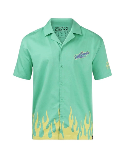 TU6264 Red Bull Racing F1 Sergio "Checo" Perez Special Edition Mexico GP Button Down Shirt