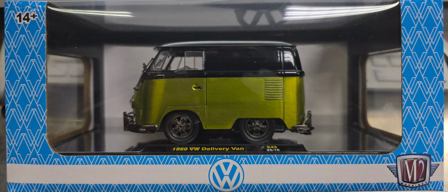 M2 Machines 40300-S43 1960 VW Delivery Short Van Custom Green !!!SUPER CHASE!!!