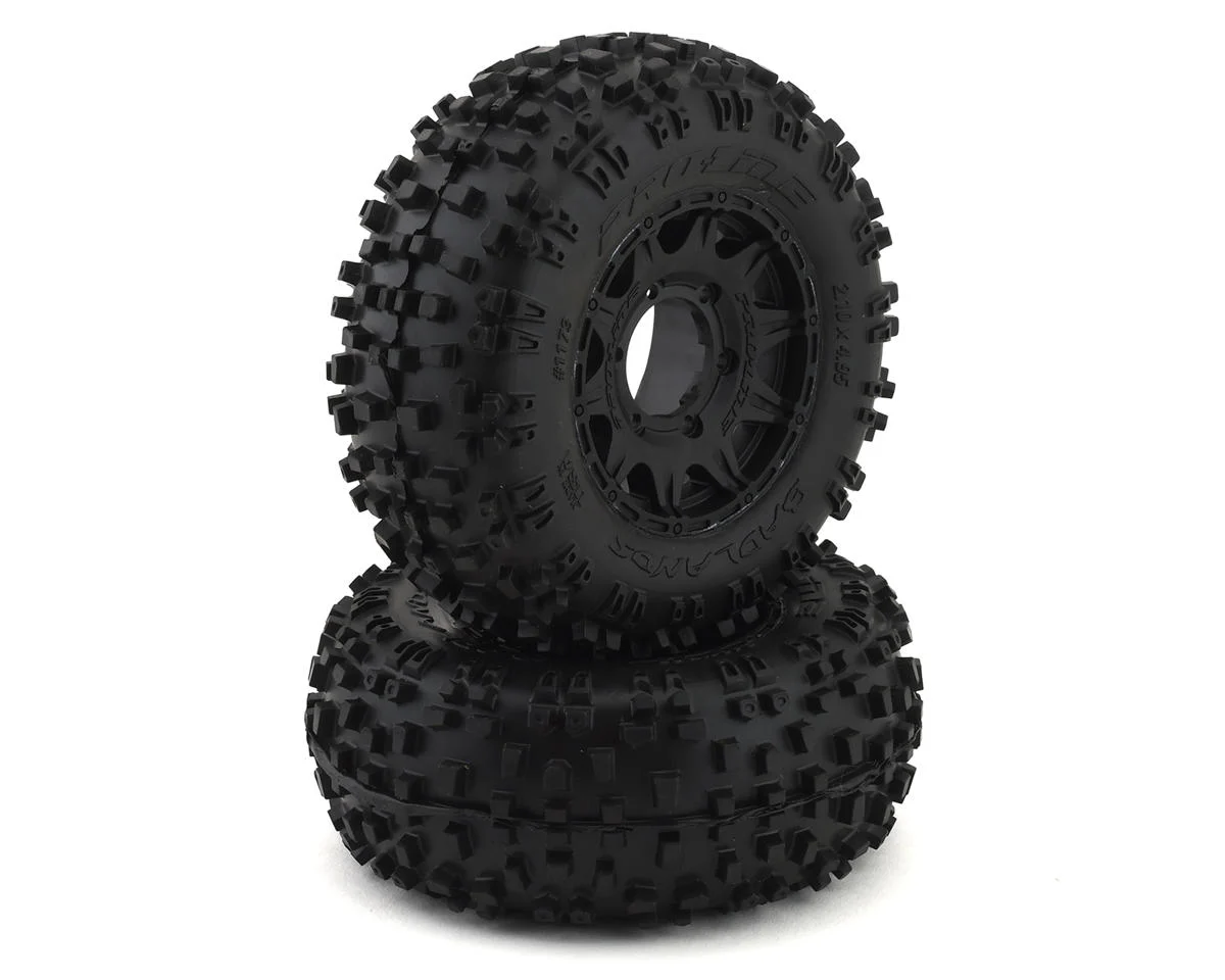 PRO117310 Badlands F/R 2.8" MT Tires Mounted 12mm/14mm Black Raid (2)