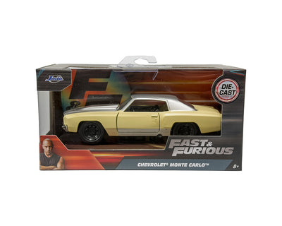 Jada 99516 1:32 1971 Chevrolet Monte Carlo – Yellow/Grey – Fast & Furious