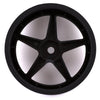 JCO3406B Starfish Street Eliminator 2.2" Front Drag Racing Wheels (Black) (2) w/12mm