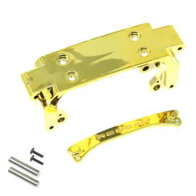 RER25838 Front Suspension Mount, Pin Brace w/ Pins (Gold) (Plastic) (1set)