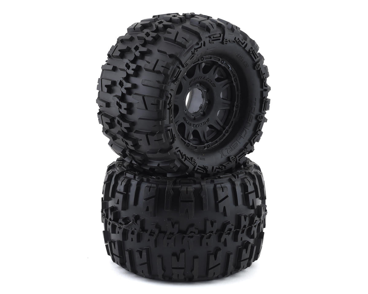 PRO118410 Trencher X F/R 3.8" MT Tires Mounted 17mm Black Raid (2)