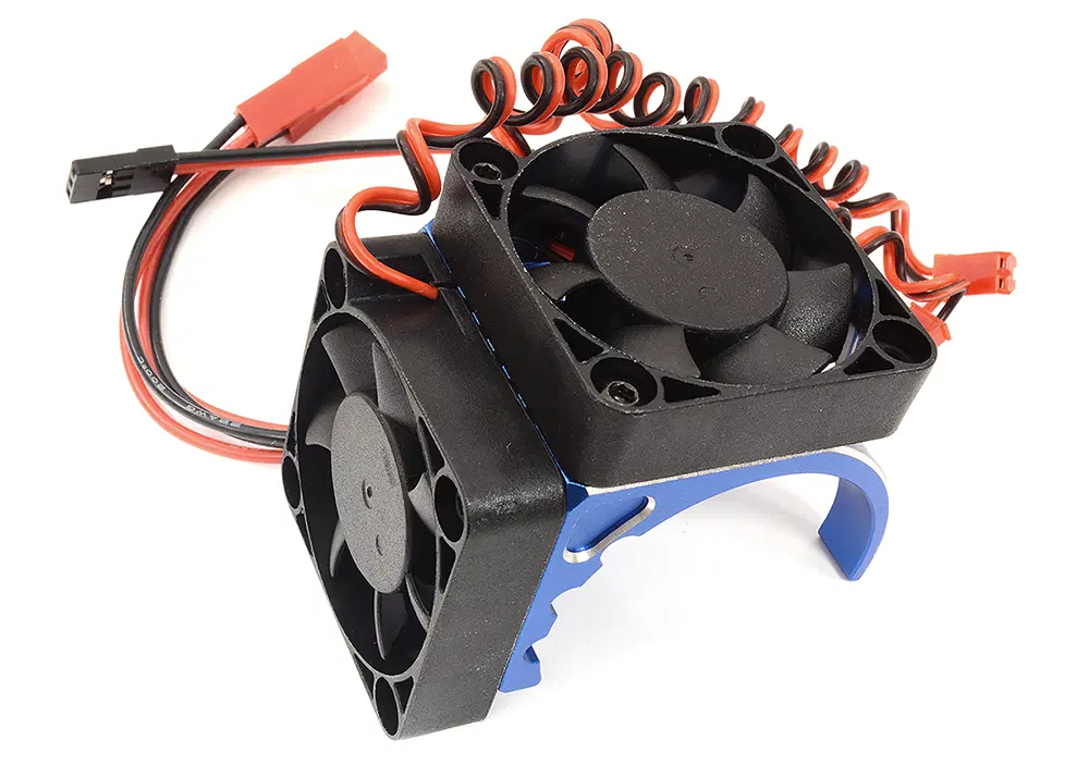 INTC32190BLUE Motor Heatsink 42mm Size w/Cooling Fans Most 1/8 & 1/7
