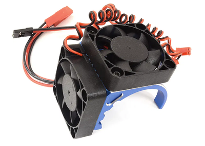 INTC32190BLUE Motor Heatsink 42mm Size w/Cooling Fans Most 1/8 & 1/7