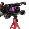 MEUS Racing SCX30 Axle Housing with Diff Covers and Steering Knuckles (Black)