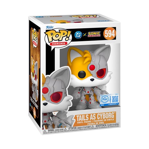 FU88906 Justice League x Sonic Tails as Cyborg Funko Pop! #594
