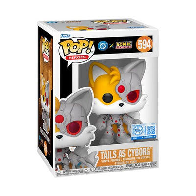 FU88906 Justice League x Sonic Tails as Cyborg Funko Pop! #594