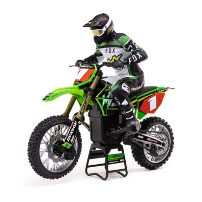 LOS06002 1/4 Promoto-MX Motorcycle RTR with Battery and Charger, Pro Circuit-GREEN