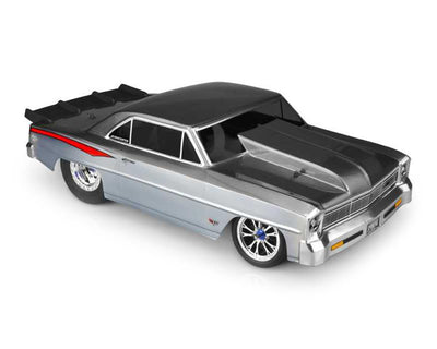 JCO0398 1966 Chevy II Nova V2 Street Eliminator Drag Racing Body (Clear)