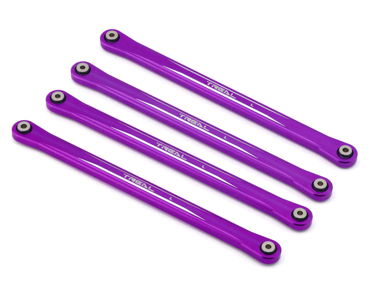 X003FXU4TR Treal Hobby Losi LMT Aluminum Lower Link Bars (4) (Purple)
