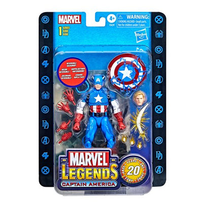 00098252 Marvel Legends Series 20th Anniversary Series 1 Captain America 6-inch Action Figure