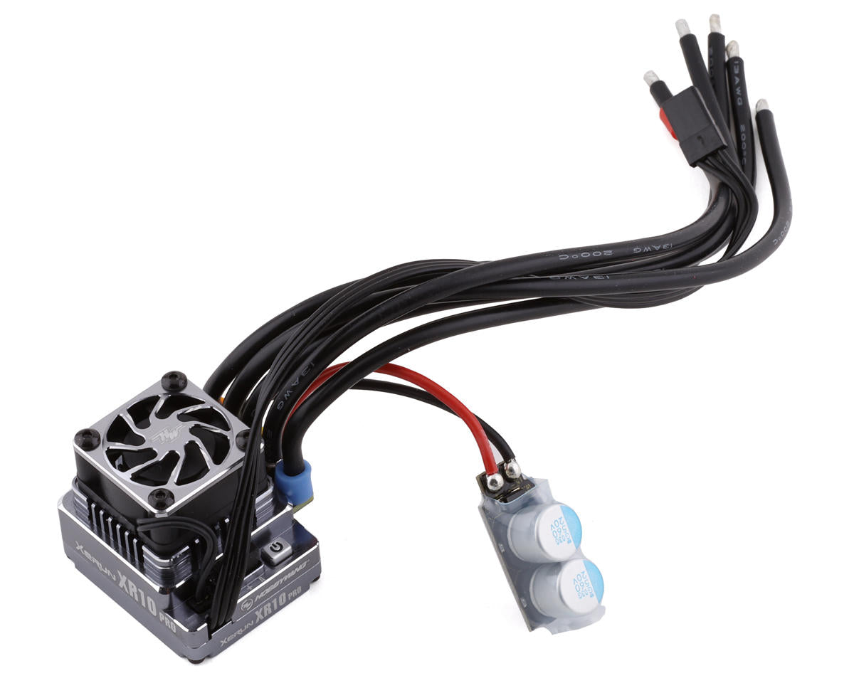 HWA30112617 Hobbywing Xerun XR10 Pro G2S Elite 160A Sensored Brushless ESC (Midnight Silver)