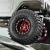 YQW-1313RD INJORA 1.3" Aluminium -5.25mm Offset Wheels for Micro Crawlers (W1313) - RED