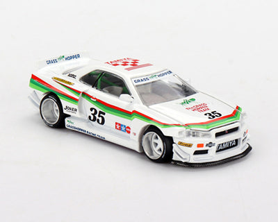 TAMKHMG167 Tamiya Mini GT Nissan Skyline GT-R (R34) X “The Grasshopper” Kaido House 1/64 Diecast Model (Limited Edition)