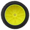 PMT1010-SLW-Y Pro-Motion Spitfire 1/8 Truggy Pre-Mount Tires (Yellow) (2) (Soft - Long Wear)
