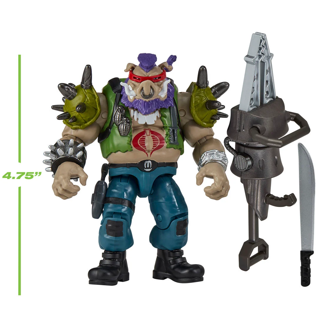 PL81933 TMNT x G.I. Joe Bebop x Ripper Action Figure