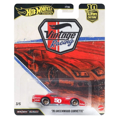 JKF24 HotWheels Vintage Racing 76 Greenwood Corvette