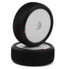JCO4085-1211 Mini-B Fuzz Bite Pre-Mounted Front Tires (White) (2) (Pink)