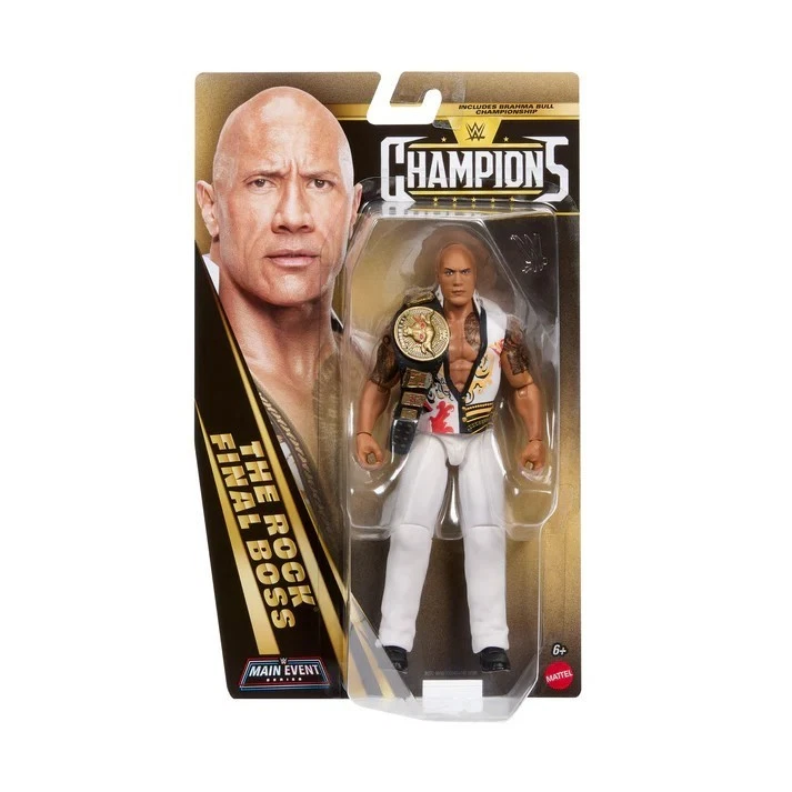 JHJ72 WWE Main Event Champions Series The Rock Final Boss Figure