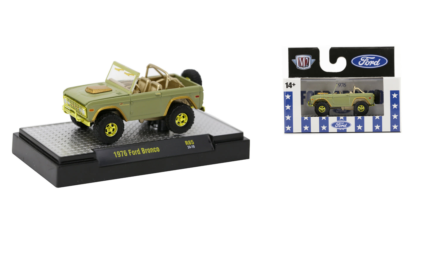 M2Machines 32500-85 1:64th Scale 1976 Ford Bronco - CHASE!