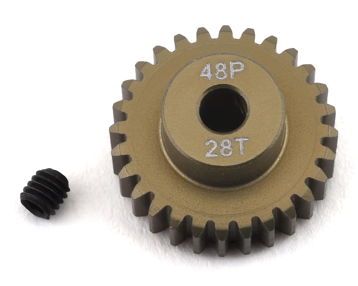 PTK8615 48P Lightweight Hard Anodized Aluminum Pinion Gear (3.17mm Bore) (28T)