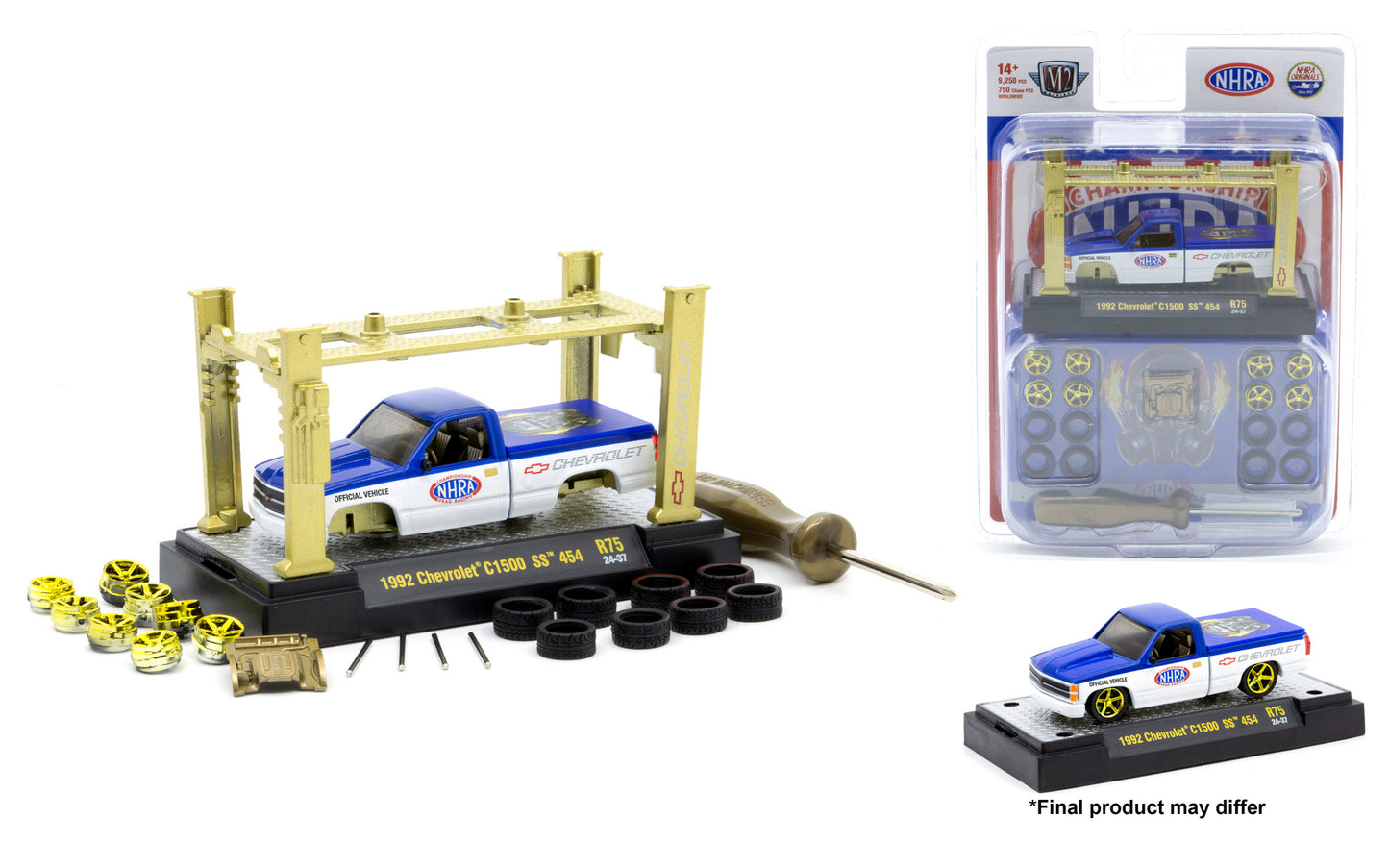 M2Machines 37000-75 1:64th Scale Kit 1992 Chevrolet C1500 SS 454 Chase
