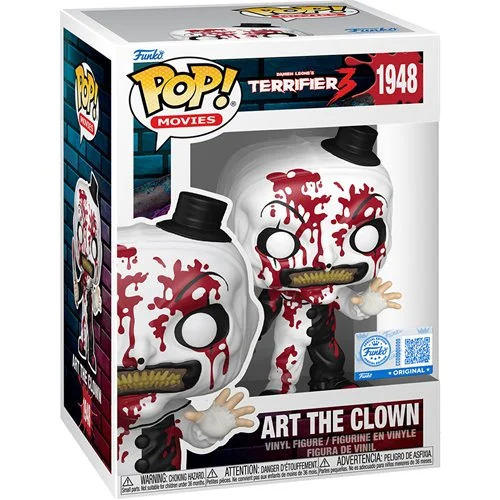 FU91690 Entertainment Earth ExclusiveTerrifier 3 Art The Clown Funko Pop! #1948