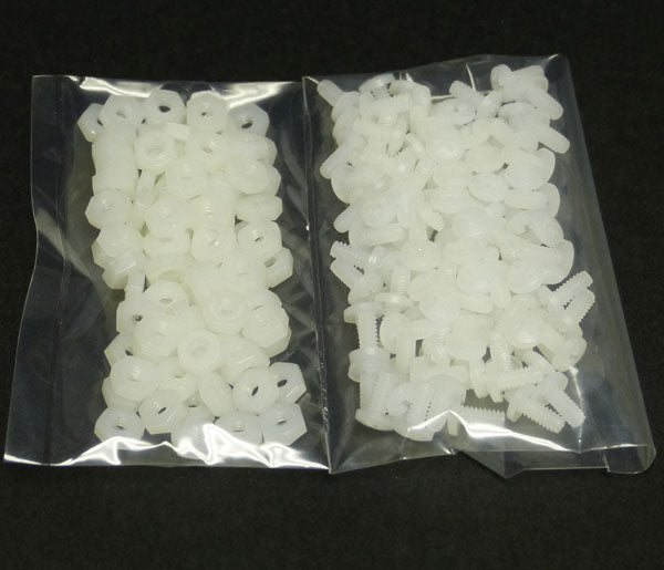CSW9900 Custom Works Nylon Screws & Nuts (100pc)