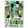 UPG-14294 UpGrade RC "Flame" Graphic Set for Losi® 22S™ Sprint Car (Green)