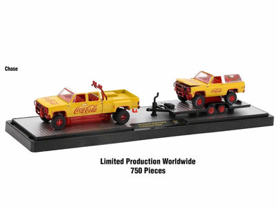 M2Machines 56000-TW28 1:64th scale Auto Haulers Coca-cola (Yellow) Pack CHASE!