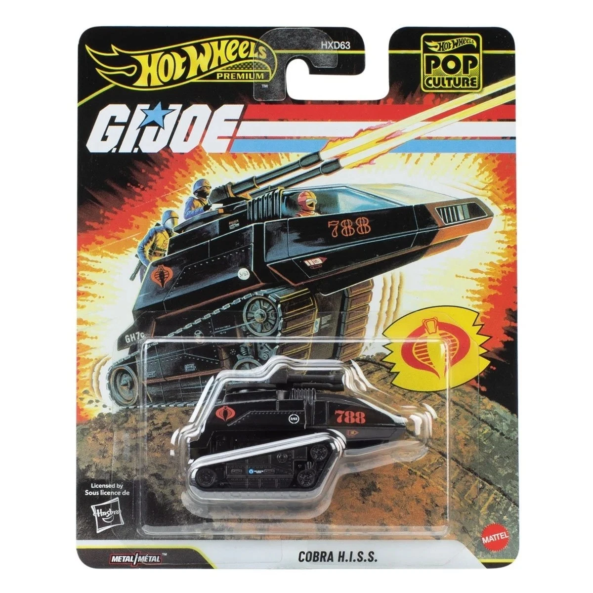 HWJHW83 Hot Wheels Premium Pop Culture G.I. Joe Cobra H.I.S.S.