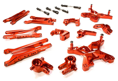INTC26396RED Billet Machined Suspension Upgrade Kit 4X4