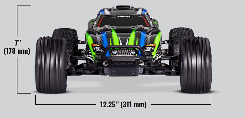 37354-4 Rustler BL-2S 1/10 Scale 2WD Brushless Stadium With Clipless Body