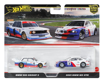 HWJBK99 1:64 Car Culture Premium 2 Pack BMW E320 & 2001 BMW M3 GTR