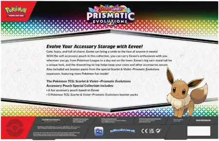 PKU10-10026-101 Pokemon Scarlet & Violet  Prismatic Evolutions Accessory Pouch Special Edition