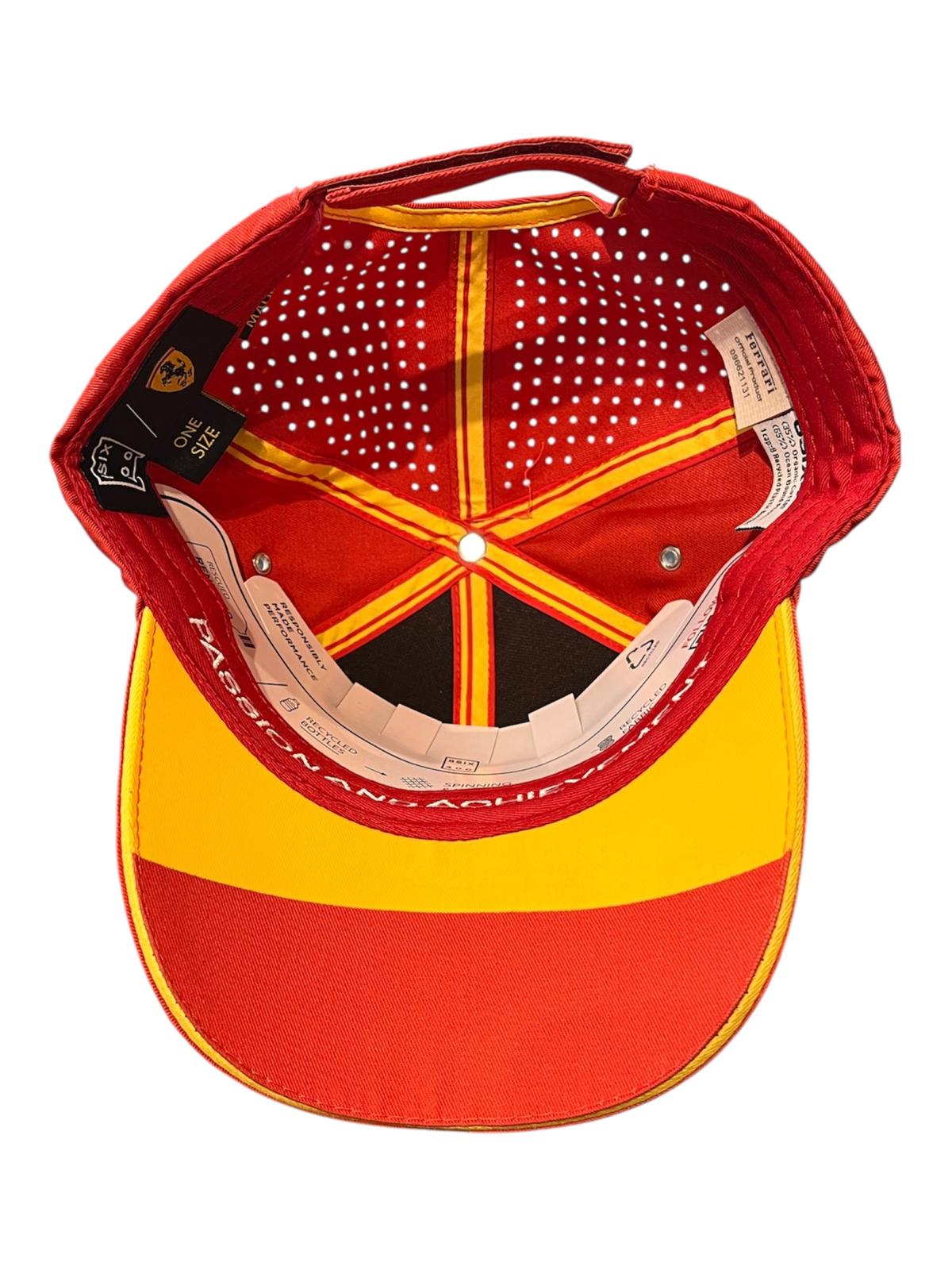 U2703 Scuderia Ferrari HyperCar Le Mans 2024 499P "50" Limited Edition Molina Team Hat - Red