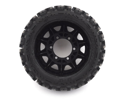 PRO1015910 2.8 Trencher Low Profile 2.8" Tires w/Raid Rear Wheels (2) (Black) (M2) w/12mm Removable Hex