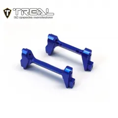 X003KIWZ99 TREAL Aluminum 7075 Front and Rear Bumper Mounts Set (F&R) for 1/18 TRX4M-Blue