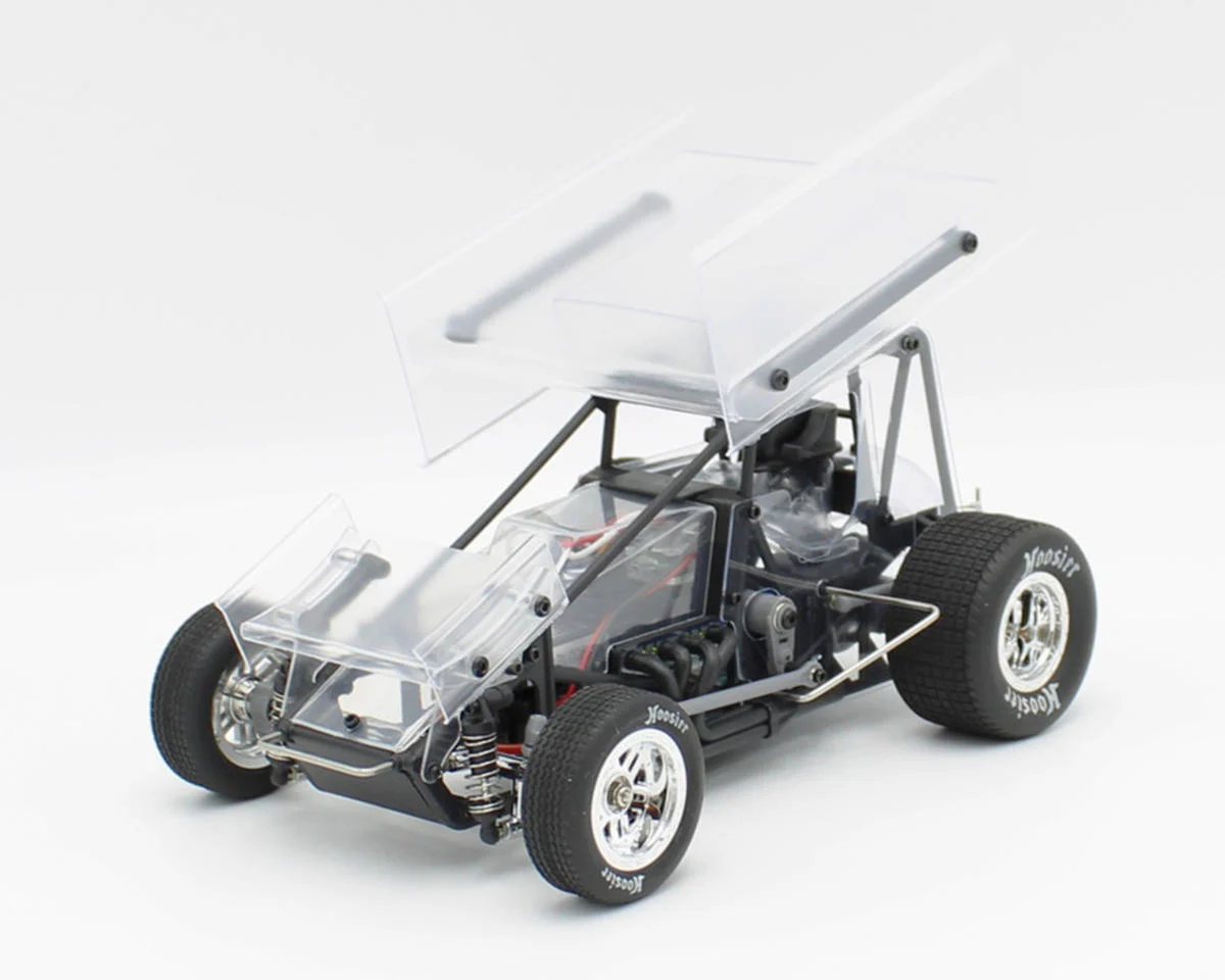 1RC1097 Racing Sprint Car 4.0 1/18 Brushless RTR 2WD Oval Racer (Clear) w/2.4GHz Radio, Battery & Charger