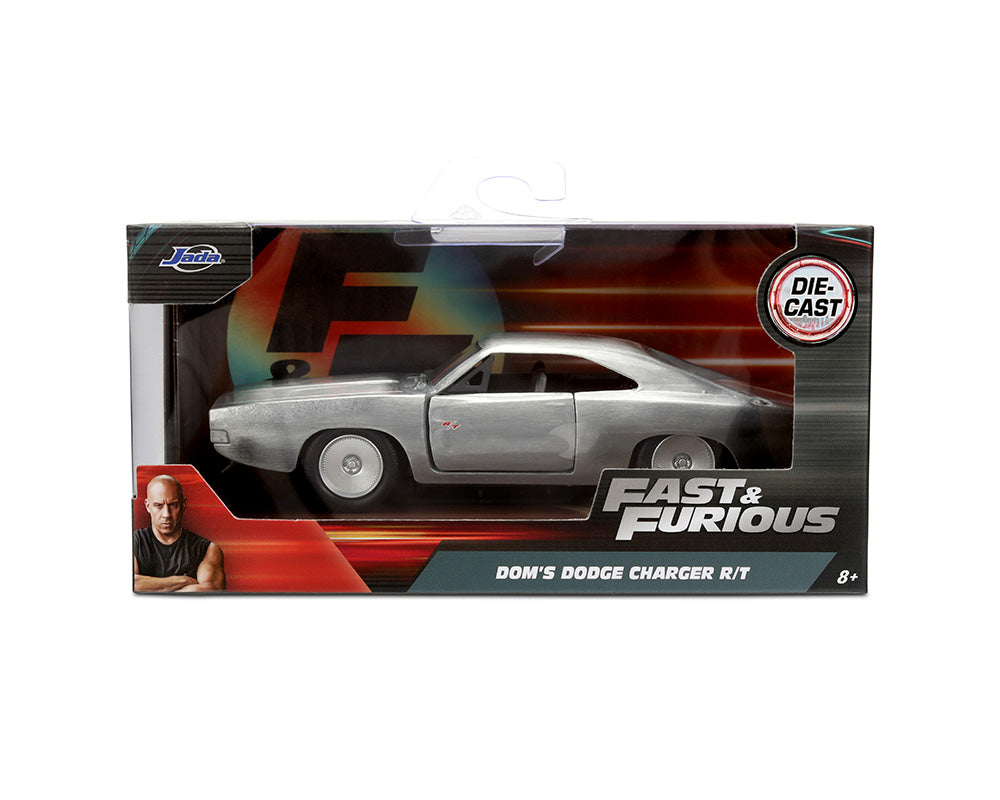 Jada 97350 1:32 Dom’s Dodge Charger R/T – Raw Metal 1968– Fast & Furious 25 Year Anniversary