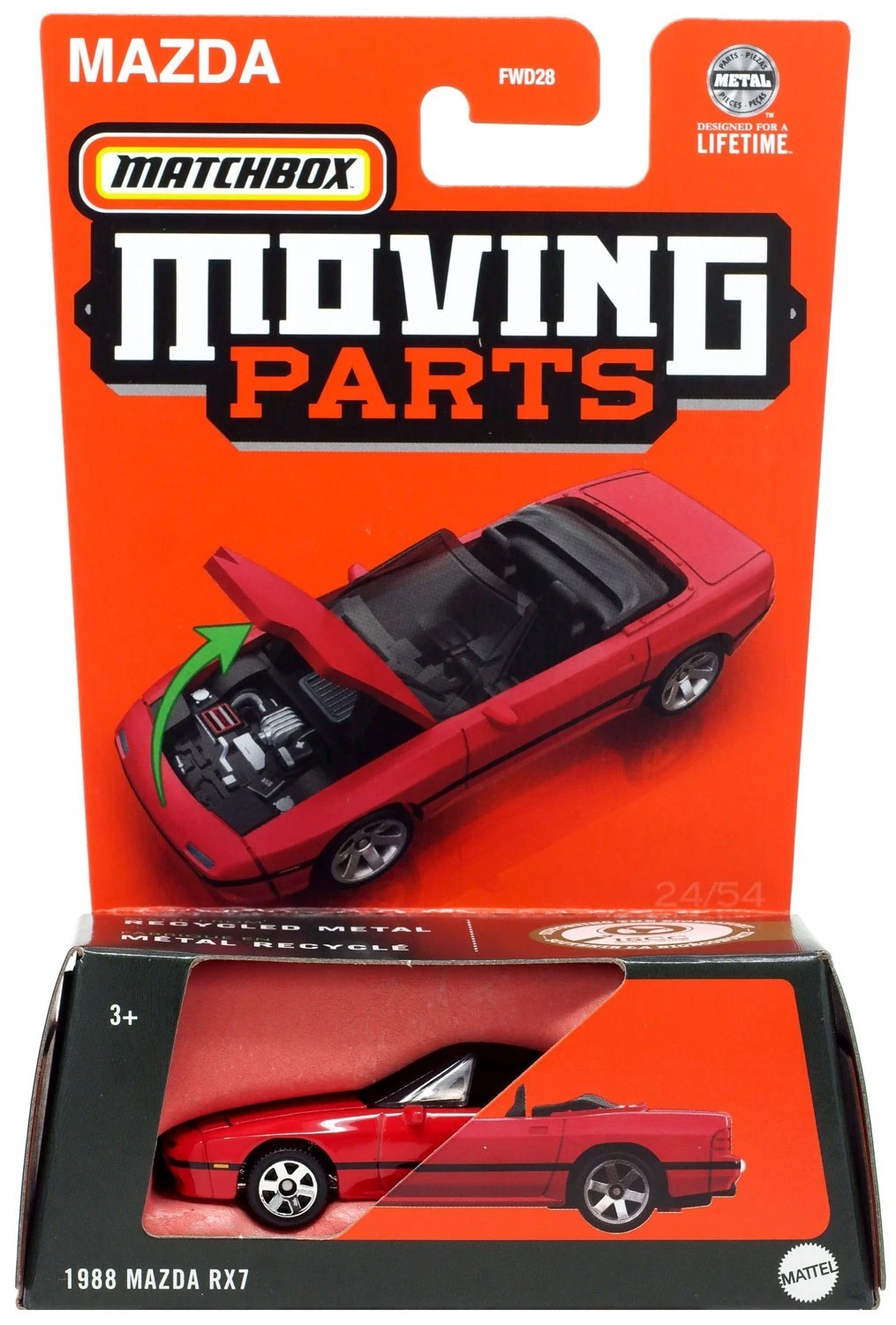 MBHVN06 Matchbox Moving Parts 1988 Mazda RX7