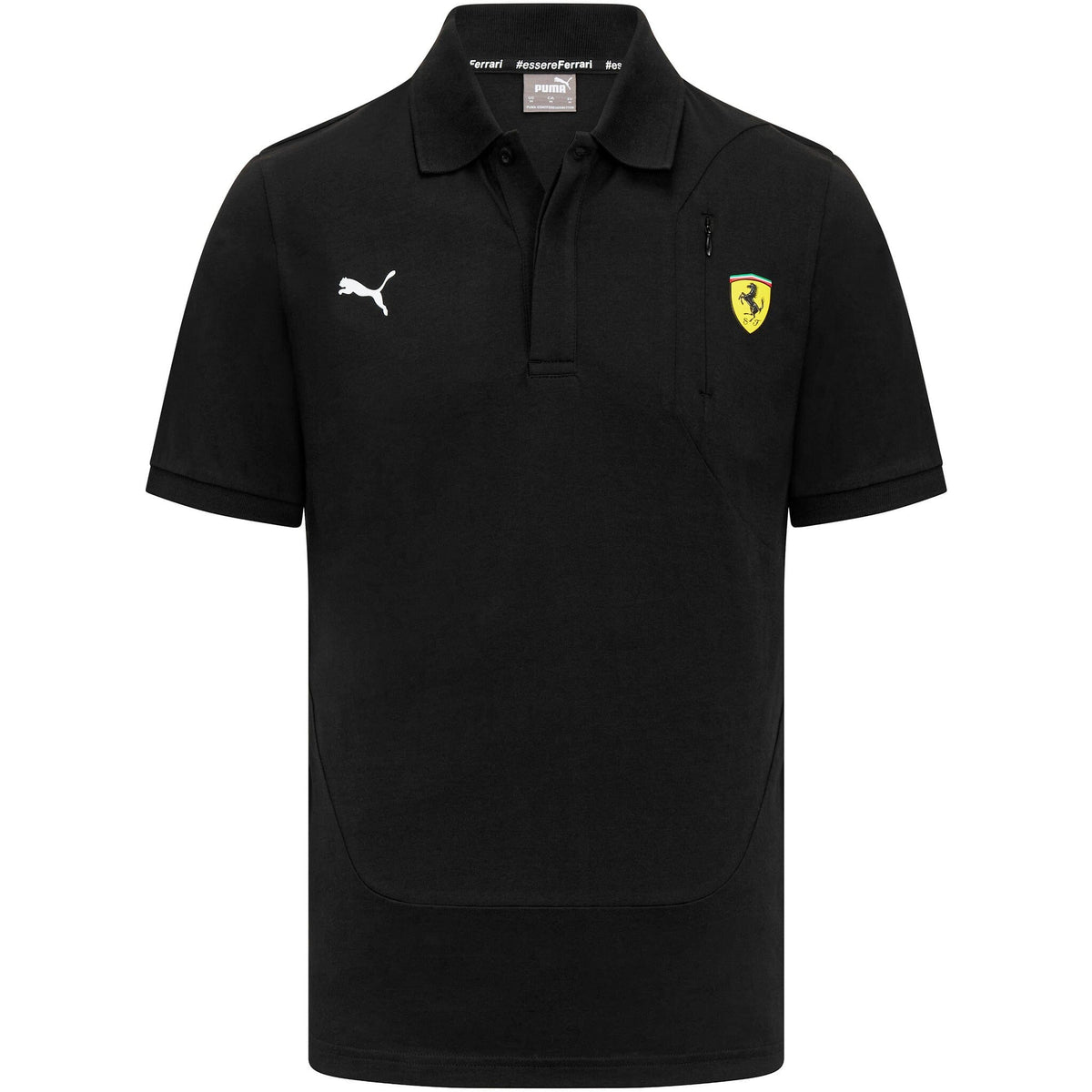 701223470 Scuderia Ferrari Men's Puma Small Shield Logo Polo Shirt-